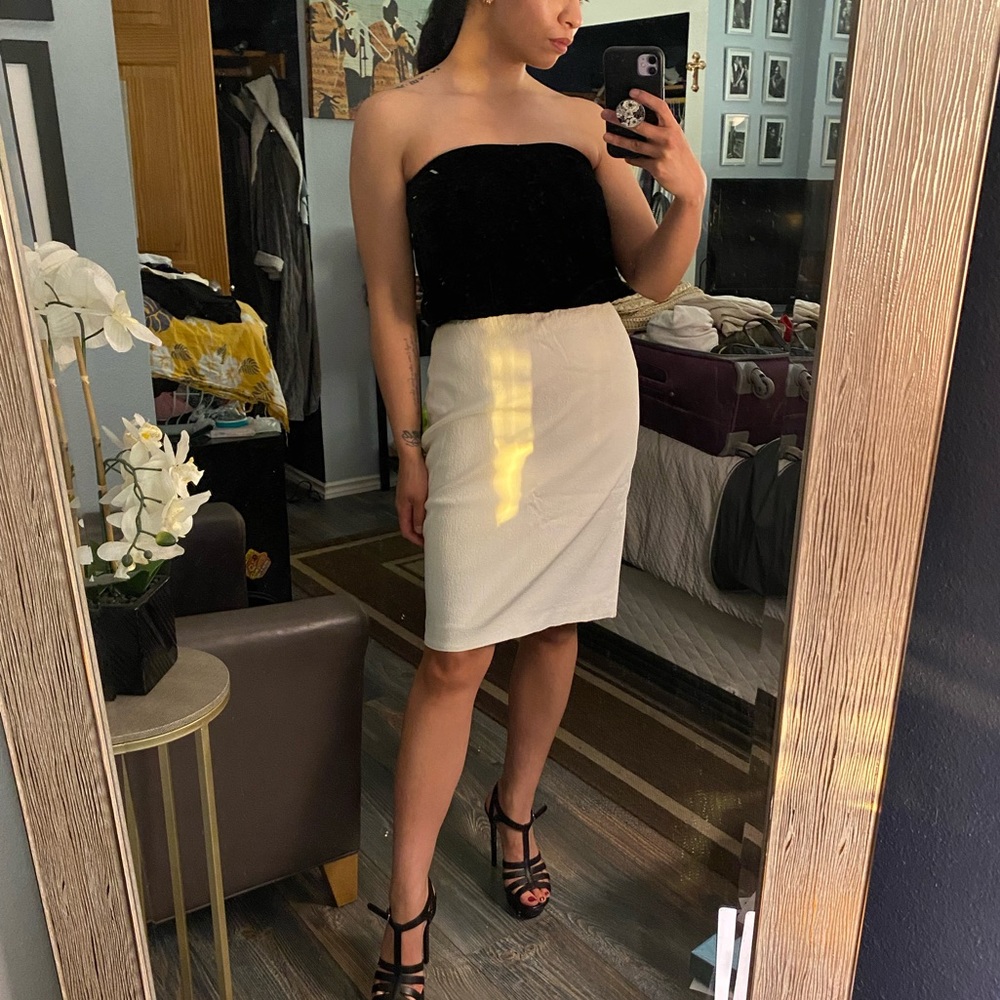 Tom Ford strapless mini/midi dress